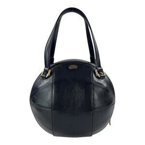 Gucci Leather Basketball Handbag